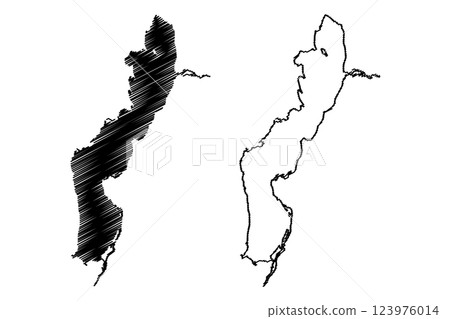Lake Alaotra (Africa, Republic of Madagascar) map vector illustration, scribble sketch Lac Alaotra map Lake Alaotra (Africa, Republic of Madagascar) map vector illustration, scribble sketch Lac Alaotra map 123976014