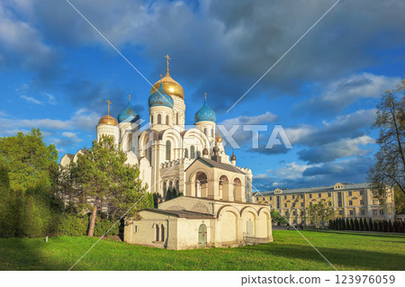 Spring evening view of the Nikolo-Ugreshsky Monastery 123976059