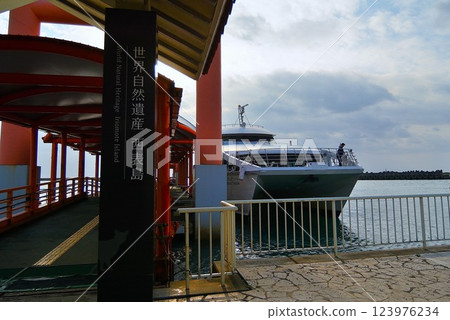 八重山遊輪的入口處是西表港 123976234