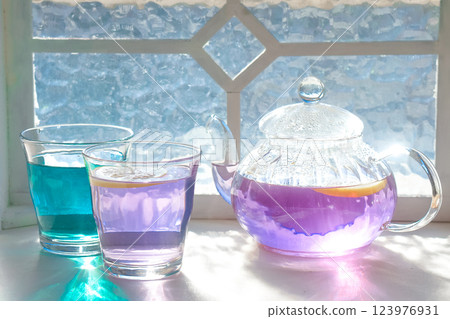 Butterfly pea tea is rich in anthocyanins 123976931