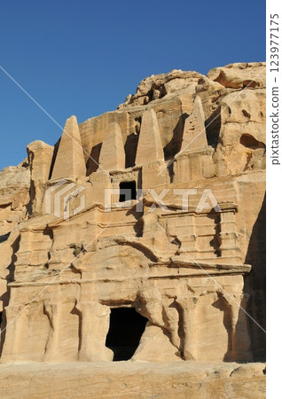 Jordan, Petra, Petra ruins, Obelisk Tomb 123977175