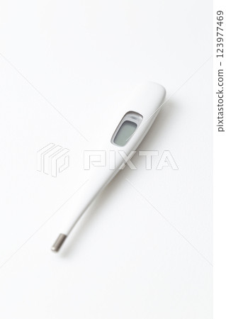 Thermometer on white background 123977469