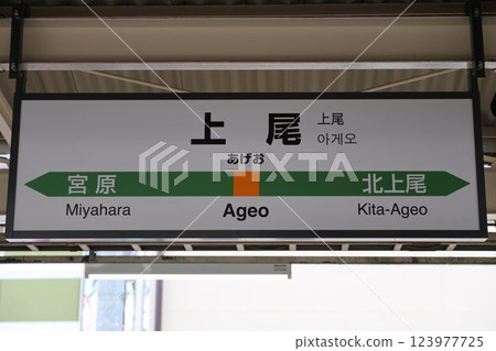 Ageo Station sign 123977725