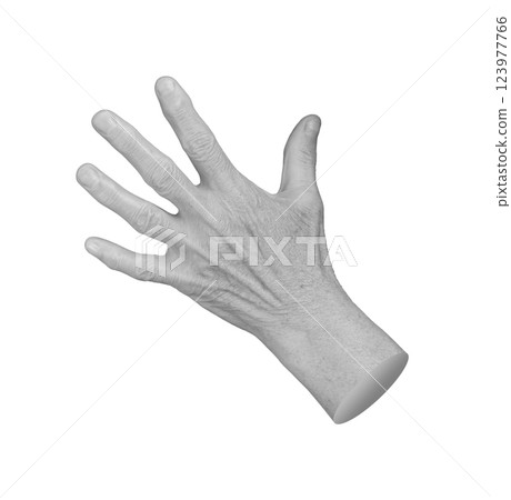 Elderly hand with fingers spread open, showcasing wrinkles, veins, and detailed skin texture. Elderly hand with fingers spread open, showcasing wrinkles, veins, and detailed skin texture. 123977766
