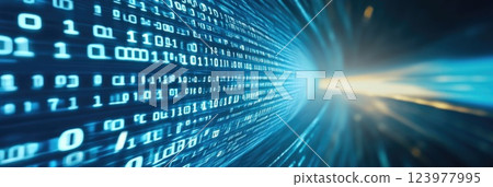 Encrypted financial data transmission in progress between banks Encrypted financial data transmission in progress between banks 123977995