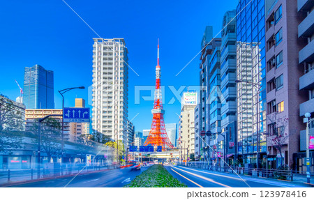 Tokyo Tower and Route 1 123978416