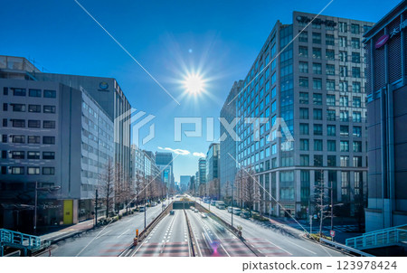 Tokyo, Showa Street and sunlight Tokyo, Showa Street and sunlight 123978424