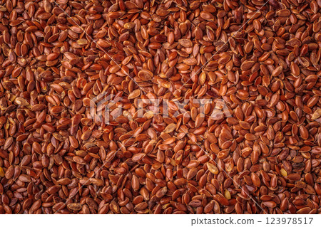 Flax seeds linseed as natural food background Flax seeds linseed as natural food background 123978517