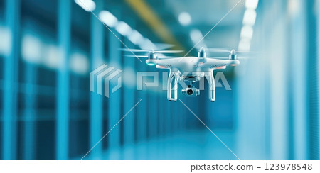 Drone safeguarding secure facility with encrypted transmission Drone safeguarding secure facility with encrypted transmission 123978548