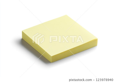 Single Color Sticky Note Paper Isolated on White Single Color Sticky Note Paper Isolated on White 123978940