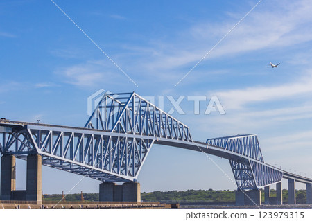 Tokyo Gate Bridge in summer, Tokyo 123979315