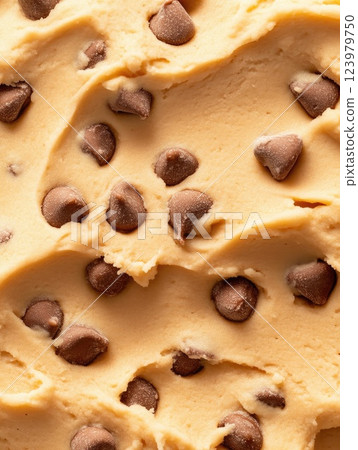 Close-up Detail of Raw Cookie Dough Texture Close-up Detail of Raw Cookie Dough Texture 123979750
