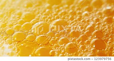 Detailed image of serum bubbles with light reflections Detailed image of serum bubbles with light reflections 123979756