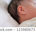 Baby to give up for the first time 123980673