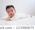 Baby to give up for the first time 123980675