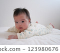 Baby to give up for the first time 123980676