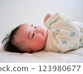 Baby to give up for the first time 123980677