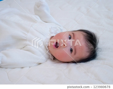 Baby to give up for the first time Baby to give up for the first time 123980678