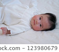 Baby to give up for the first time 123980679