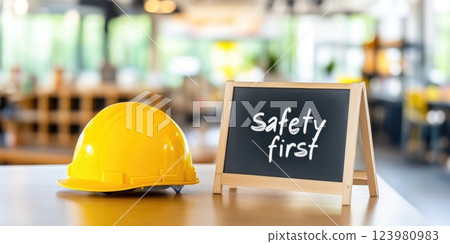Hard Hat and Workplace Safety Instructions 123980983