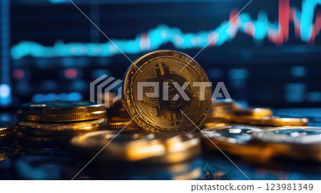 Bitcoin and Cryptocurrency Growth in Financial Markets 123981349