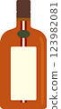Liqueur bottle illustrations 123982081