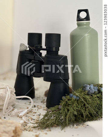 Zero Waste Camping Kit. High quality photo 123983038