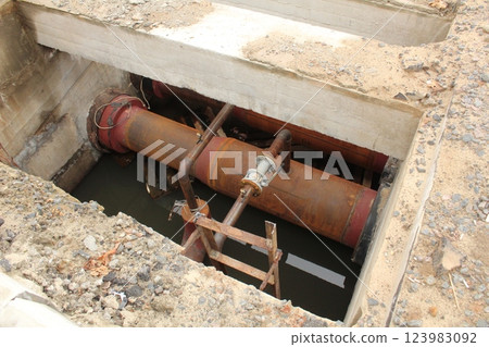 Replacement of the water supply. Sewer pipes 123983092