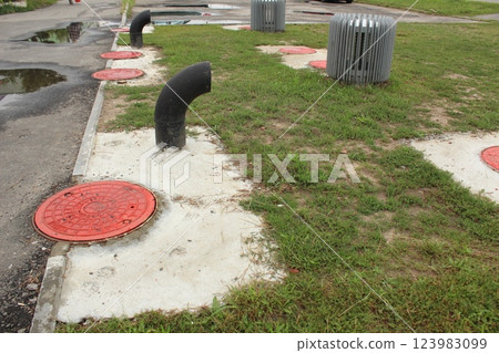 pipe for ventilation of gas outlets. Ventilation pipes 123983099