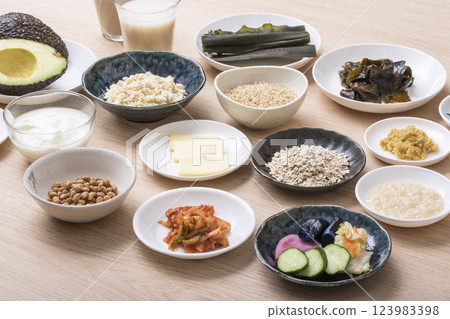 Intestinal health food ingredients, health food ingredients, image material 123983398