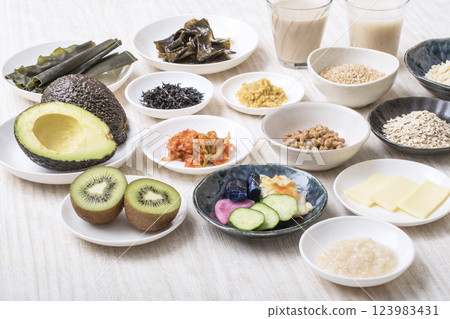 Intestinal health food ingredients, health food ingredients, image material 123983431