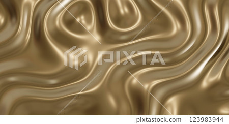 Abstract Metallic Gold Texture 3d render 123983944