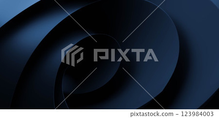 Abstract Dark Blue Spiral Design 123984003