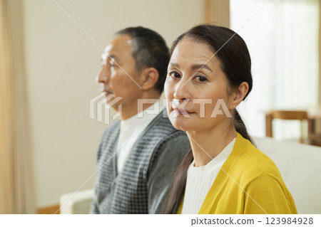 Portrait of a middle-aged couple 123984928