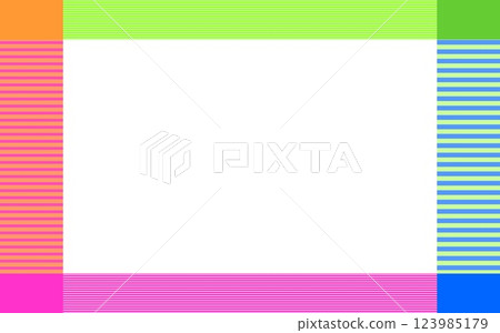 Border pattern frame pastel color 123985179