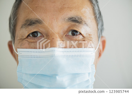 Doctor wearing a mask 123985744