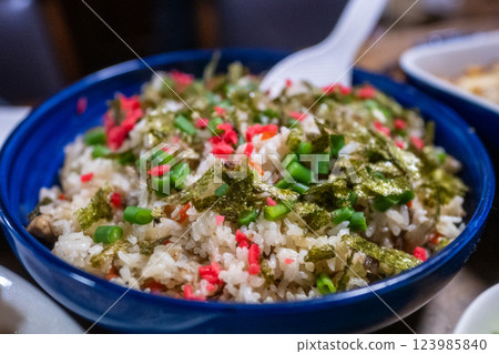 日本岡山家庭聚會的美味佳餚 123985840