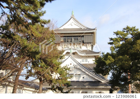Kokura Castle scenery in Kokurakita Ward, Kitakyushu City 123986061