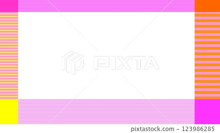 Border pattern frame pastel color 123986285