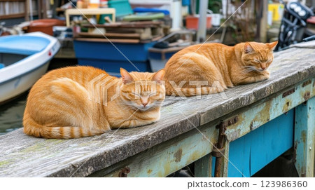 cute kitten on the window 123986360