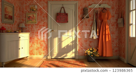 cute kitten on the window 123986365