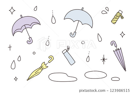 simple umbrella illustration 123986515
