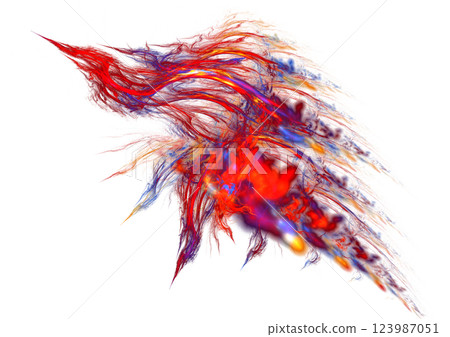 Bird that became lightning 123987051