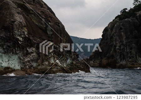 長崎縣上五島市五島群島的海，美麗的海 123987295