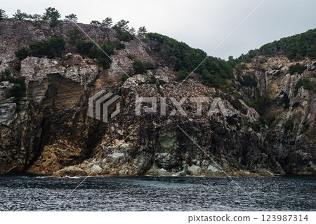 The sea of the Goto Islands, Kamigoto, Nagasaki Prefecture, beautiful sea The sea of the Goto Islands, Kamigoto, Nagasaki Prefecture, beautiful sea 123987314