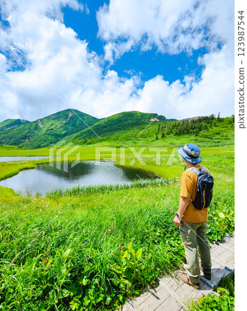 夏季登山火內山和妙高山(從天狗的花園看火內山) 夏季登山火內山和妙高山(從天狗的花園看火內山) 123987544