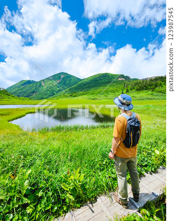 夏季登山火內山和妙高山(從天狗的花園看火內山) 夏季登山火內山和妙高山(從天狗的花園看火內山) 123987545