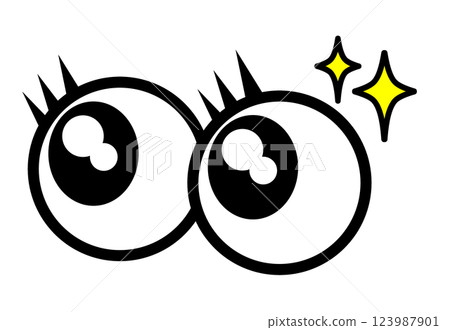 用驚訝的眼神看眼球的插圖 123987901