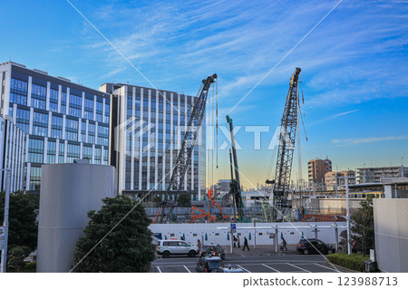 [千葉縣船橋市]船橋站週邊建築的街景 123988713