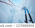 Ice climbing 123988908